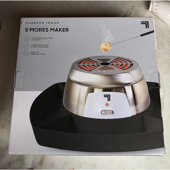 Electric S'mores Maker 8-Piece Kit, Flameless Tabletop Marshmallow Roaster - Picture 2 of 11